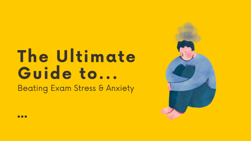 Image banner for tips to tackle Exam Stress & Anxiety